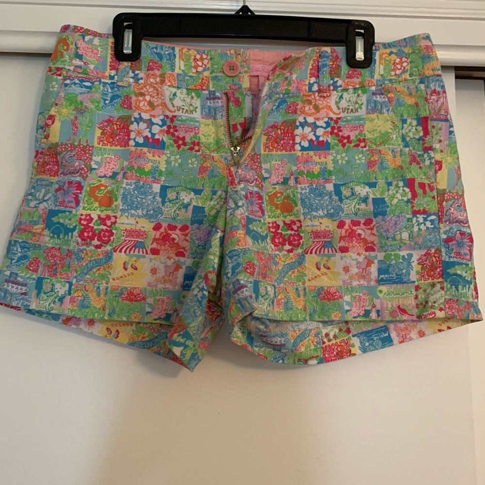 Lilly Pulitzer patchwork shorts